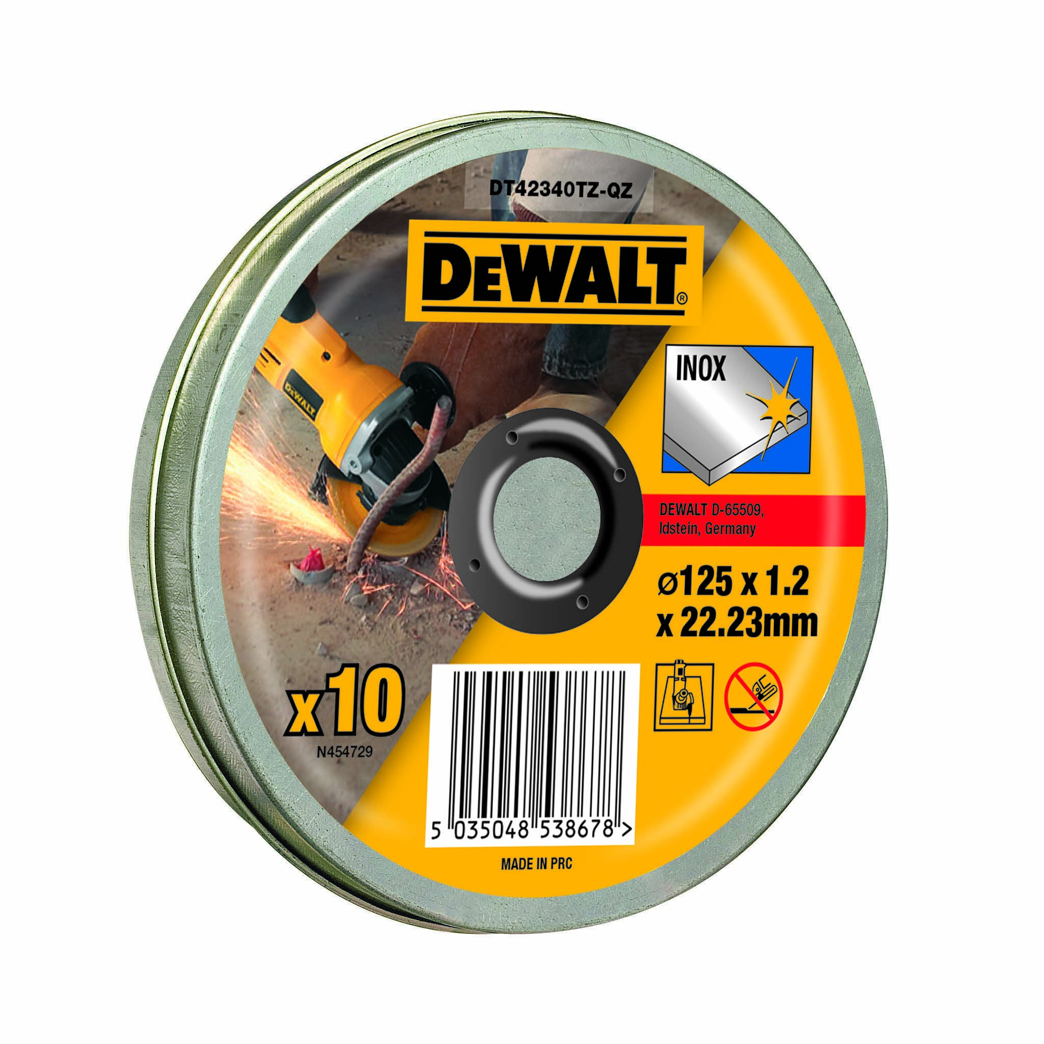  DEWALT Trennscheibe Edelstahl flach 125mmx1.2mm