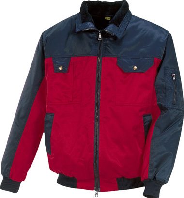 Winter-Pilotjacke "Koblenz" rot/marine, JOB