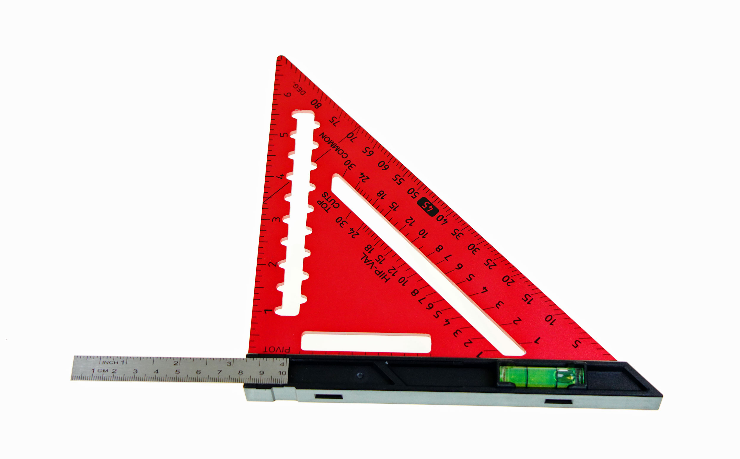 DAKL 7" Dreieck Aluminiumlegierung, mit Libelle und magnetischen Tiefenmesser